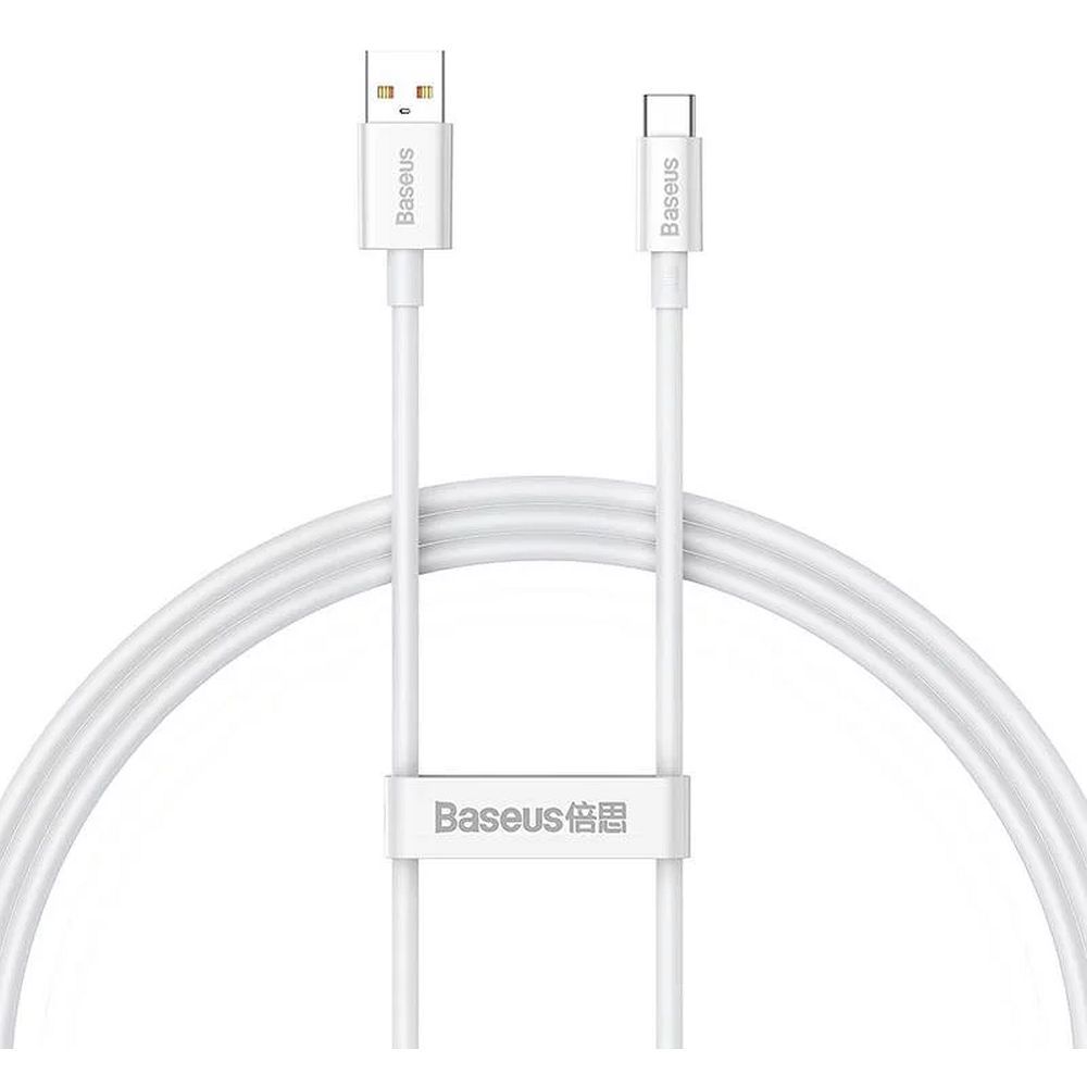 BASEUS cable USB A to Type C PD 6A 100W P10320102214-00 1 m white