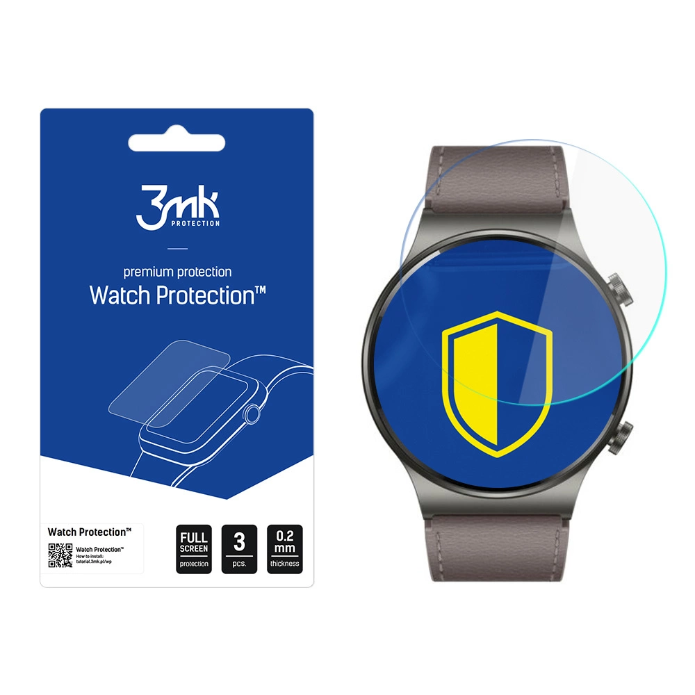 3mk Watch Protection™ v. FlexibleGlass Lite hybrid glass for Huawei Watch GT 2 Pro Classiceng
