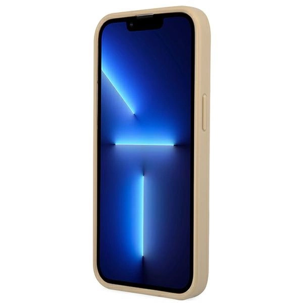 Guess GUHCP13LPSATLE iPhone 13 Pro / 13 6.1" beige/beige hardcase SaffianoTriangle Logoeng
