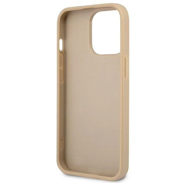 Guess GUHCP13LPSATLE iPhone 13 Pro / 13 6.1" beige/beige hardcase SaffianoTriangle Logoeng