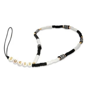 Guess pendant GUSTBCKH Phone Strap black-white/black-white Heishi Beadseng