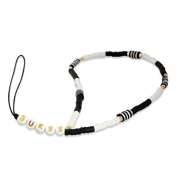 Guess pendant GUSTBCKH Phone Strap black-white/black-white Heishi Beadseng