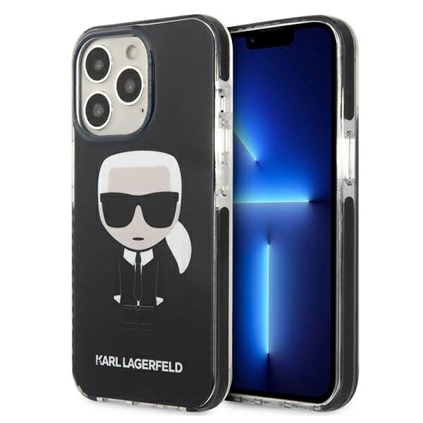 Karl Lagerfeld KLHCP13LTPEIKK iPhone 13 Pro / 13 6,1" hardcase czarny/black Iconik Karleng