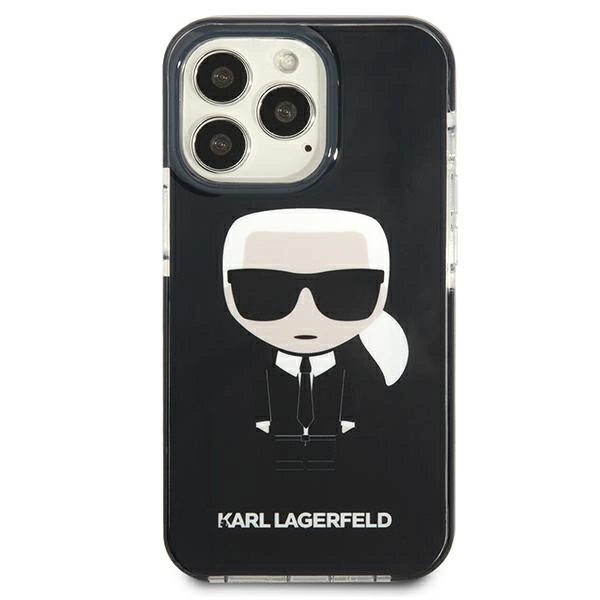 Karl Lagerfeld KLHCP13LTPEIKK iPhone 13 Pro / 13 6,1" hardcase czarny/black Iconik Karleng
