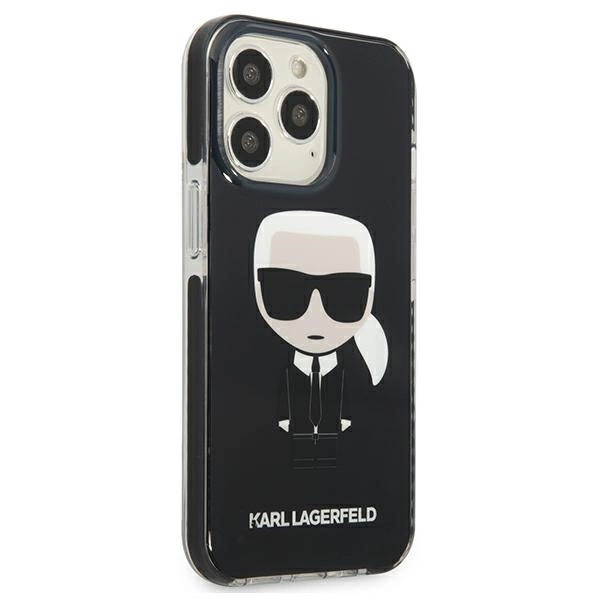 Karl Lagerfeld KLHCP13LTPEIKK iPhone 13 Pro / 13 6,1" hardcase czarny/black Iconik Karleng