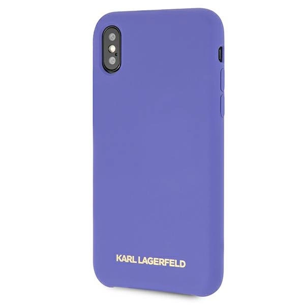 Karl Lagerfeld Silicone iPhone X/Xs Case - Purpleeng
