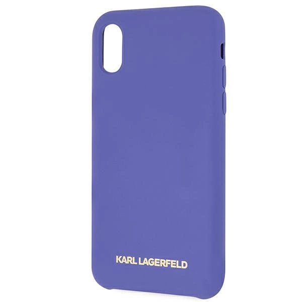Karl Lagerfeld Silicone iPhone X/Xs Case - Purpleeng