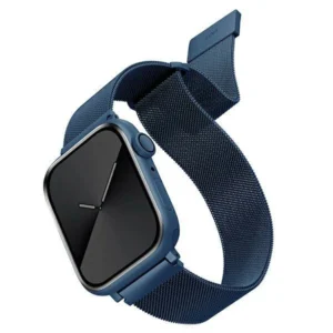 Uniq Dante Stainless Steel Strap for Apple Watch 1/2/3/4/5/6/7/8/SE/SE2 38/40/41mm - Blueeng