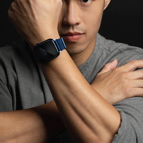 Uniq Dante Stainless Steel Strap for Apple Watch 1/2/3/4/5/6/7/8/SE/SE2 38/40/41mm - Blueeng