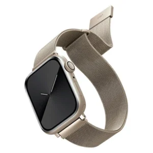 Uniq Dante Stainless Steel strap for Apple Watch 1/2/3/4/5/6/7/8/SE/SE2 38/40/41mm - beigeeng