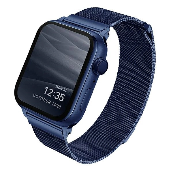 Uniq Dante Stainless Steel Strap for Apple Watch 1/2/3/4/5/6/7/8/SE/SE2 38/40/41mm - Blueeng