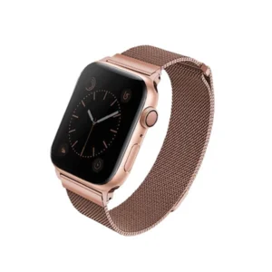 Uniq Dante Stainless Steel Strap for Apple Watch 1/2/3/4/5/6/7/8/SE/SE2 38/40/41mm - Rose Goldeng