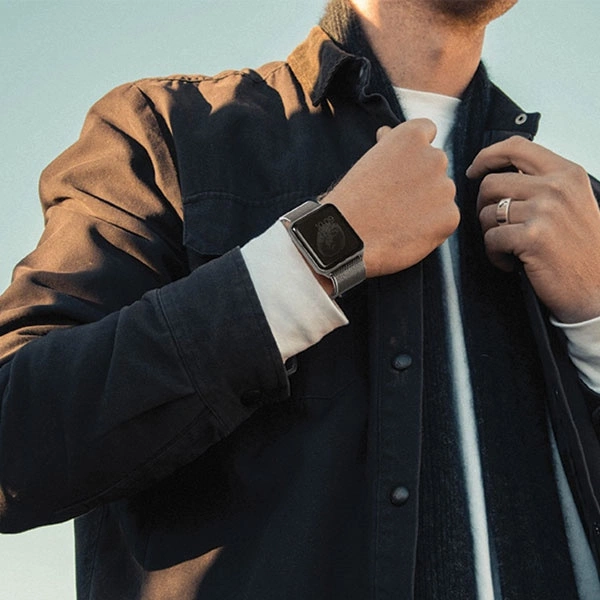 Uniq Dante Stainless Steel Strap for Apple Watch 1/2/3/4/5/6/7/8/SE/SE2 38/40/41mm - Rose Goldeng