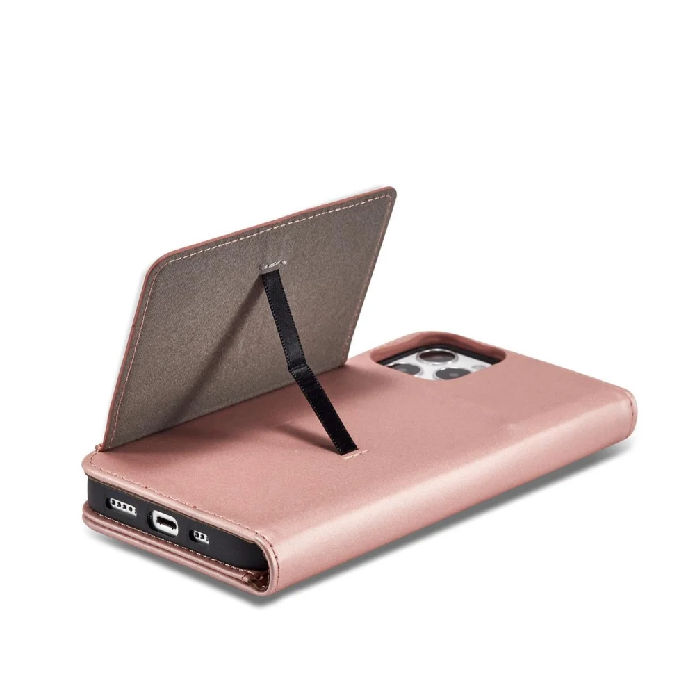 Magnet Card Case for iPhone 12 Pouch Card Wallet Card Stand Pinkeng