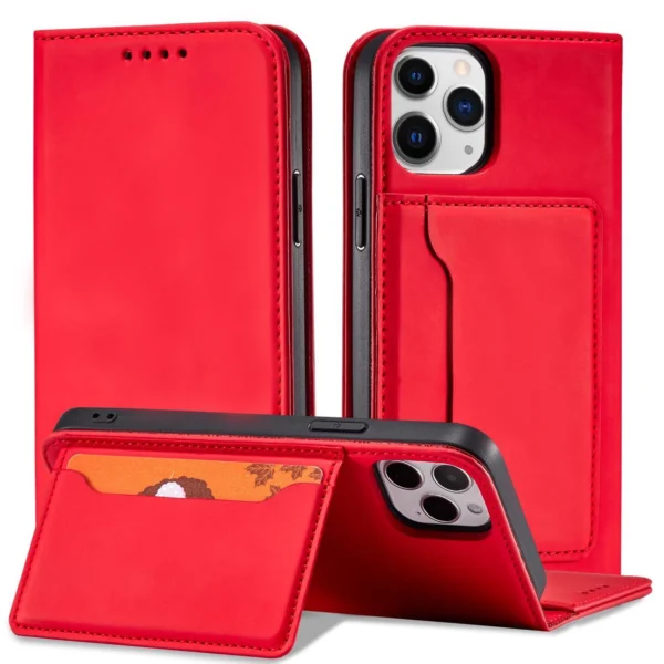 Magnet Card Case for iPhone 12 Pro Pouch Card Wallet Card Holder Redeng