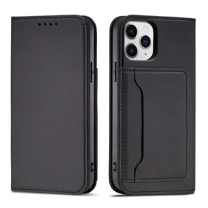Magnet Card Case for iPhone 12 Pro Max Pouch Card Wallet Card Holder Blackeng