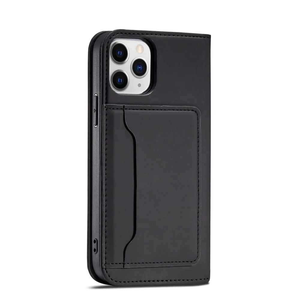 Magnet Card Case for iPhone 12 Pro Max Pouch Card Wallet Card Holder Blackeng