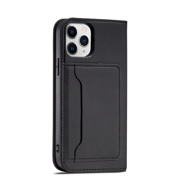 Magnet Card Case for iPhone 12 Pro Max Pouch Card Wallet Card Holder Blackeng