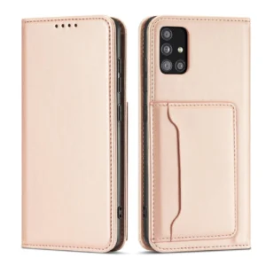 Magnet Card Case Case for Samsung Galaxy A12 5G Pouch Wallet Card Holder Pinkeng