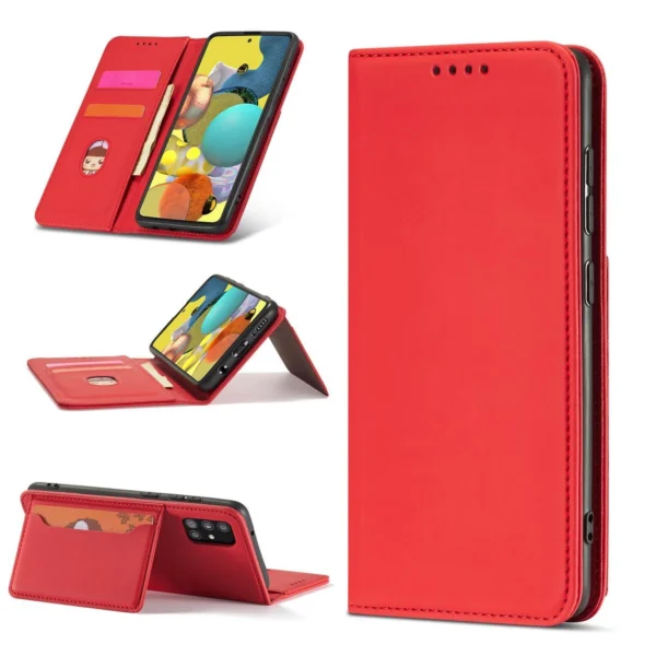 Magnet Card Case For Samsung Galaxy A12 5G Pouch Wallet Card Holder Redeng