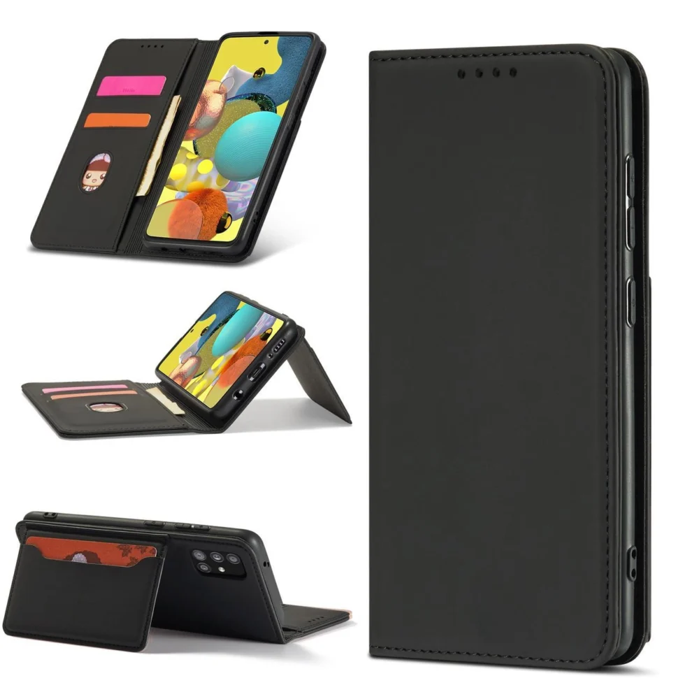 Magnet Card Case Case for Samsung Galaxy A13 5G Pouch Wallet Card Holder Blackeng