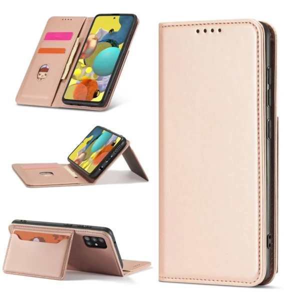 Magnet Card Case Case for Samsung Galaxy A13 5G Pouch Wallet Card Holder Pinkeng
