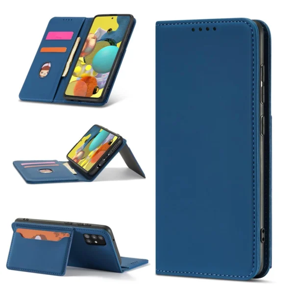 Magnet Card Case Case for Samsung Galaxy A53 5G Pouch Wallet Card Holder Blueeng