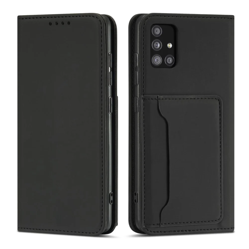Magnet Card Case Case for Xiaomi Redmi Note 11 Pro Pouch Wallet Card Holder Blackeng