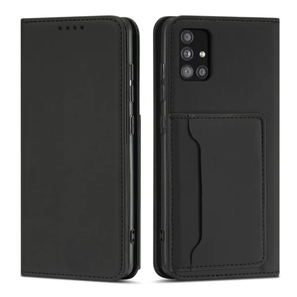 Magnet Card Case Case for Xiaomi Redmi Note 11 Pro Pouch Wallet Card Holder Blackeng