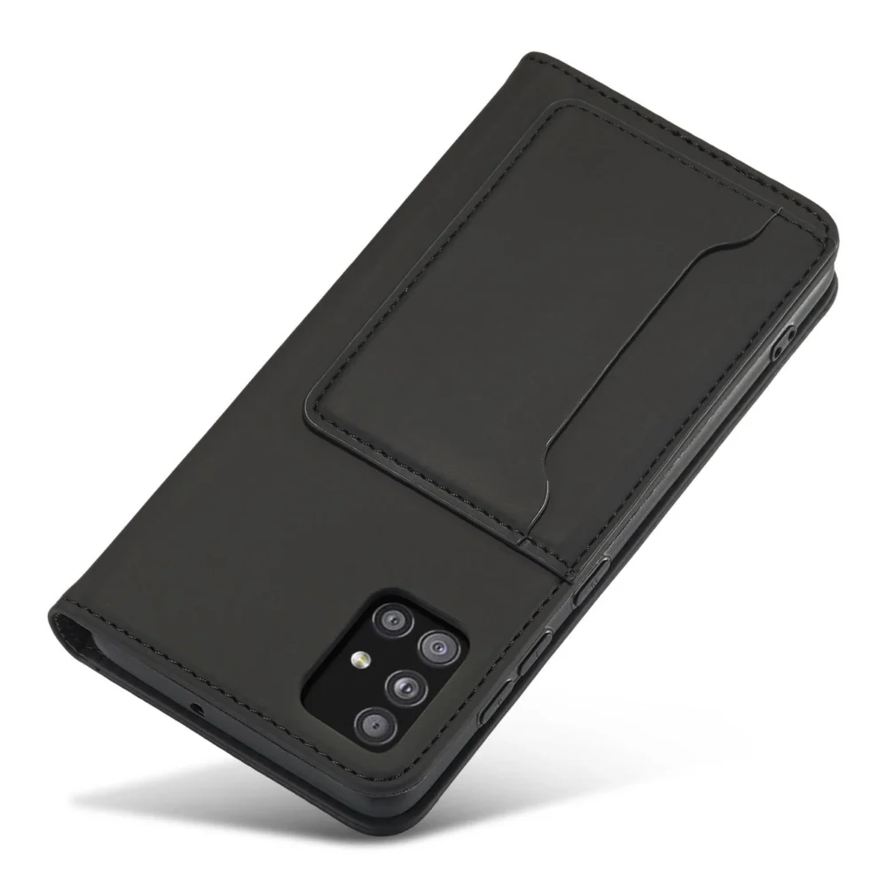 Magnet Card Case Case for Xiaomi Redmi Note 11 Pro Pouch Wallet Card Holder Blackeng