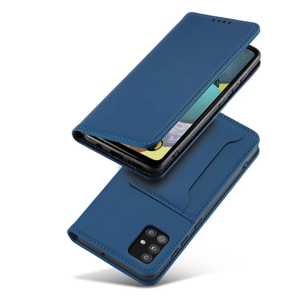 Magnet Card Case for Xiaomi Redmi Note 11 Pro Pouch Card Wallet Card Holder Blueeng