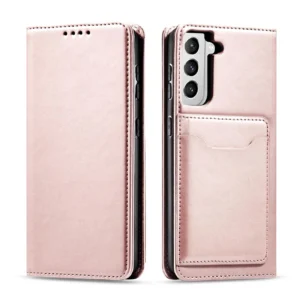 Magnet Card Case Case for Samsung Galaxy S22 Pouch Card Wallet Card Stand Pinkeng