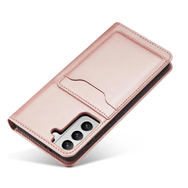 Magnet Card Case Case for Samsung Galaxy S22 Pouch Card Wallet Card Stand Pinkeng