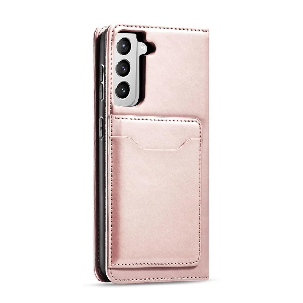 Magnet Card Case Case for Samsung Galaxy S22 Pouch Card Wallet Card Stand Pinkeng