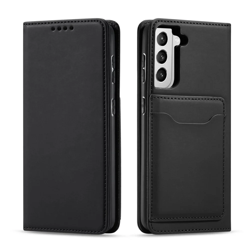 Magnet Card Case for Samsung Galaxy S22 + (S22 Plus) Pouch Wallet Card Holder Blackeng