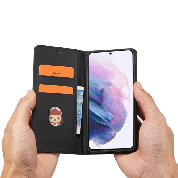 Magnet Card Case for Samsung Galaxy S22 + (S22 Plus) Pouch Wallet Card Holder Blackeng