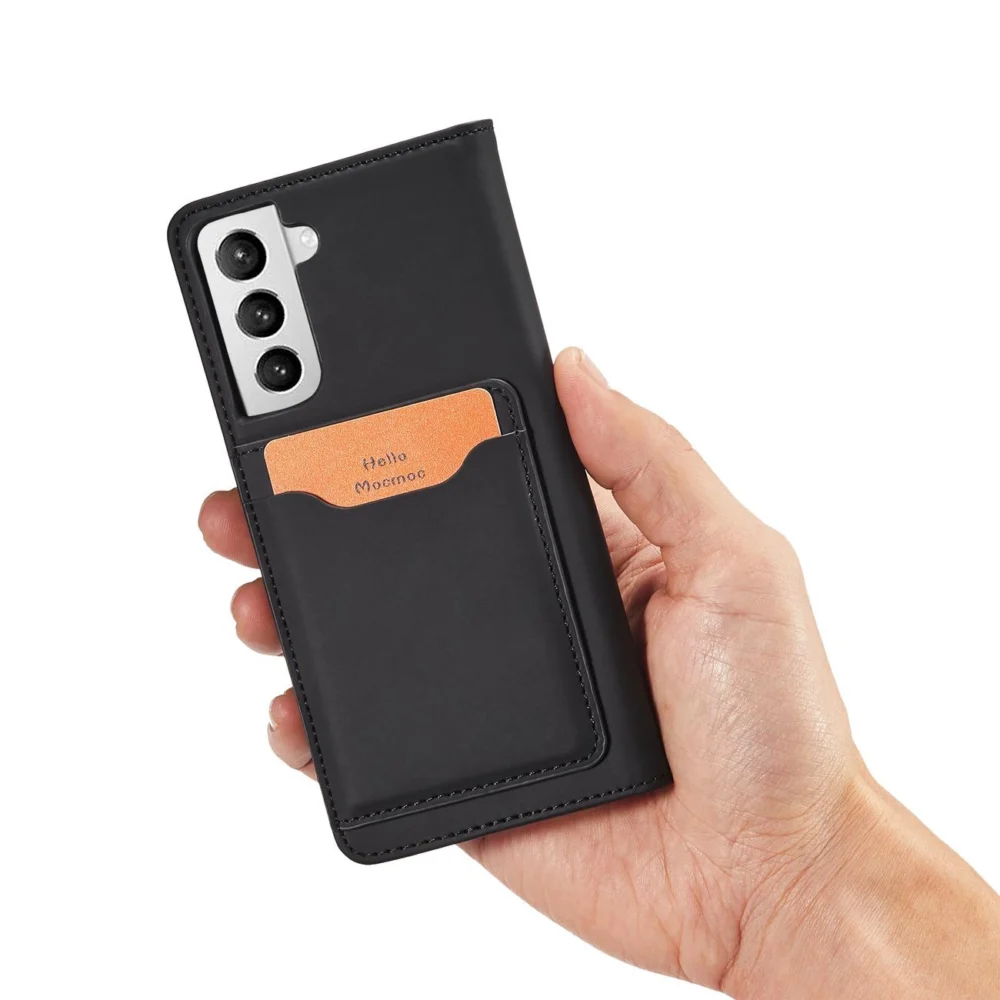 Magnet Card Case for Samsung Galaxy S22 + (S22 Plus) Pouch Wallet Card Holder Blackeng