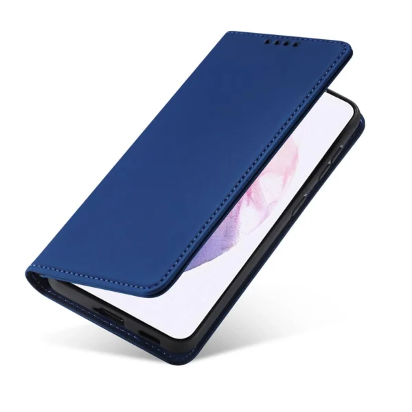 Magnet Card Case Case for Samsung Galaxy S22 + (S22 Plus) Pouch Wallet Card Holder Blueeng