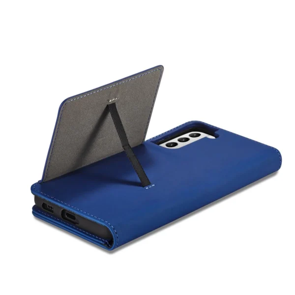 Magnet Card Case Case for Samsung Galaxy S22 + (S22 Plus) Pouch Wallet Card Holder Blueeng