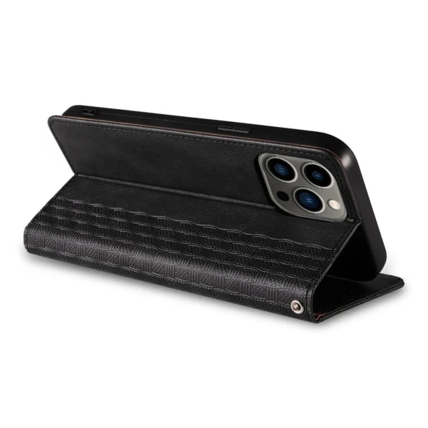 Magnet Strap Case for iPhone 12 Pro Pouch Wallet + Mini Lanyard Pendant Blackeng