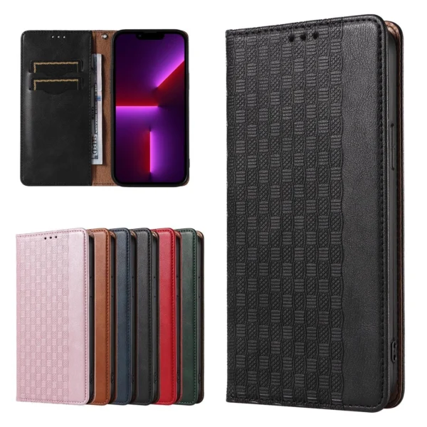 Magnet Strap Case for iPhone 12 Pro Pouch Wallet + Mini Lanyard Pendant Blackeng
