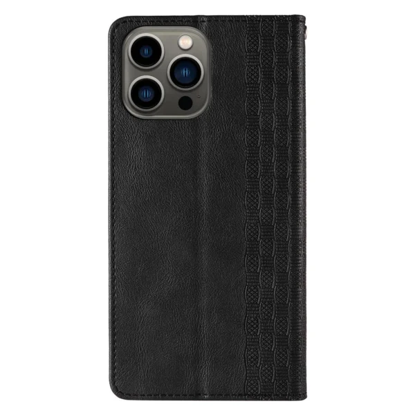 Magnet Strap Case for iPhone 12 Pro Pouch Wallet + Mini Lanyard Pendant Blackeng