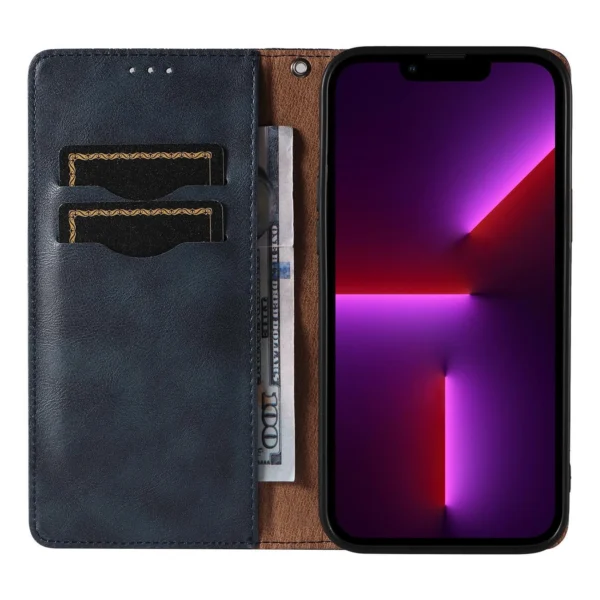 Magnet Strap Case for iPhone 12 Pro Pouch Wallet + Mini Lanyard Pendant Blueeng
