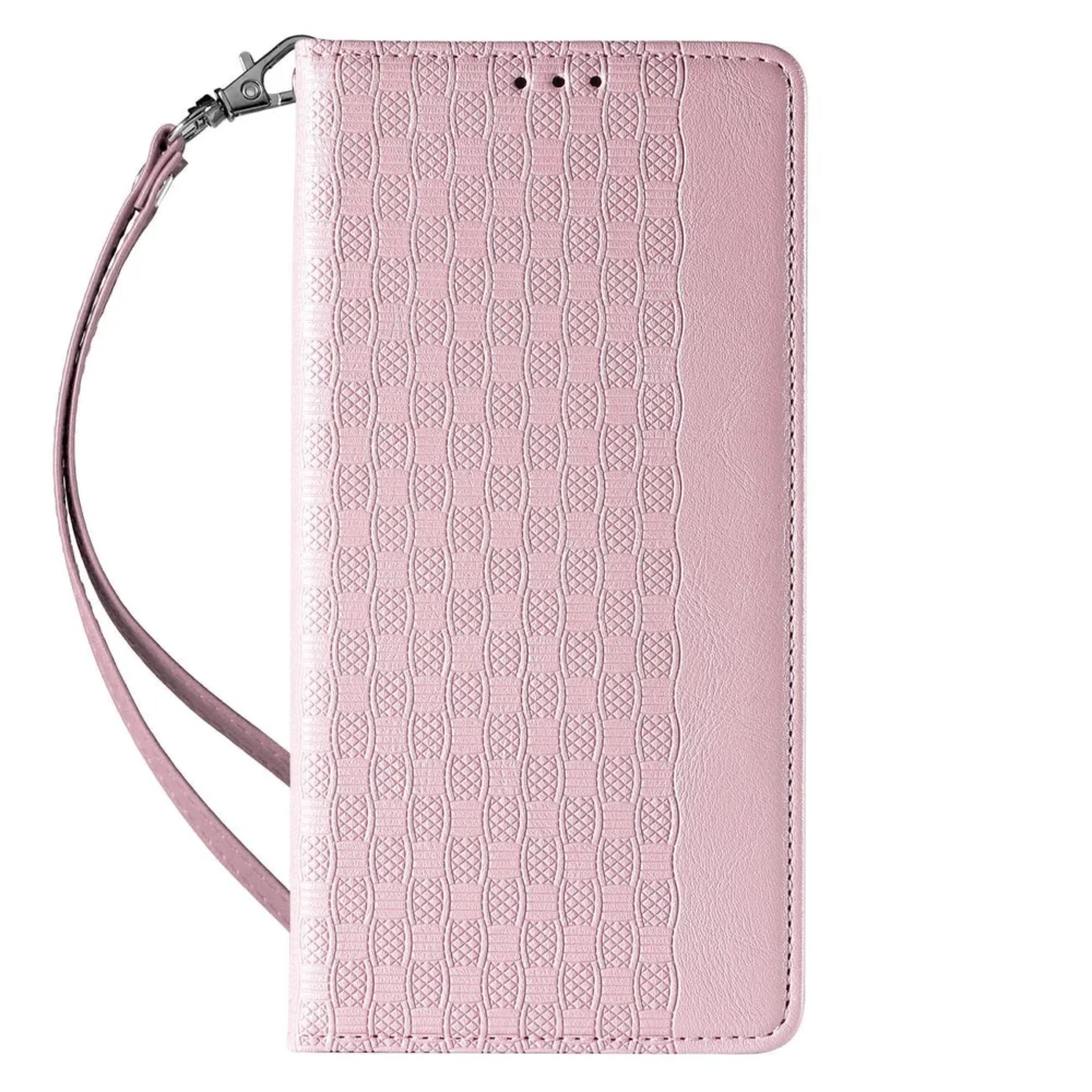 Magnet Strap Case for iPhone 12 Pro Pouch Wallet + Mini Lanyard Pendant Pinkeng