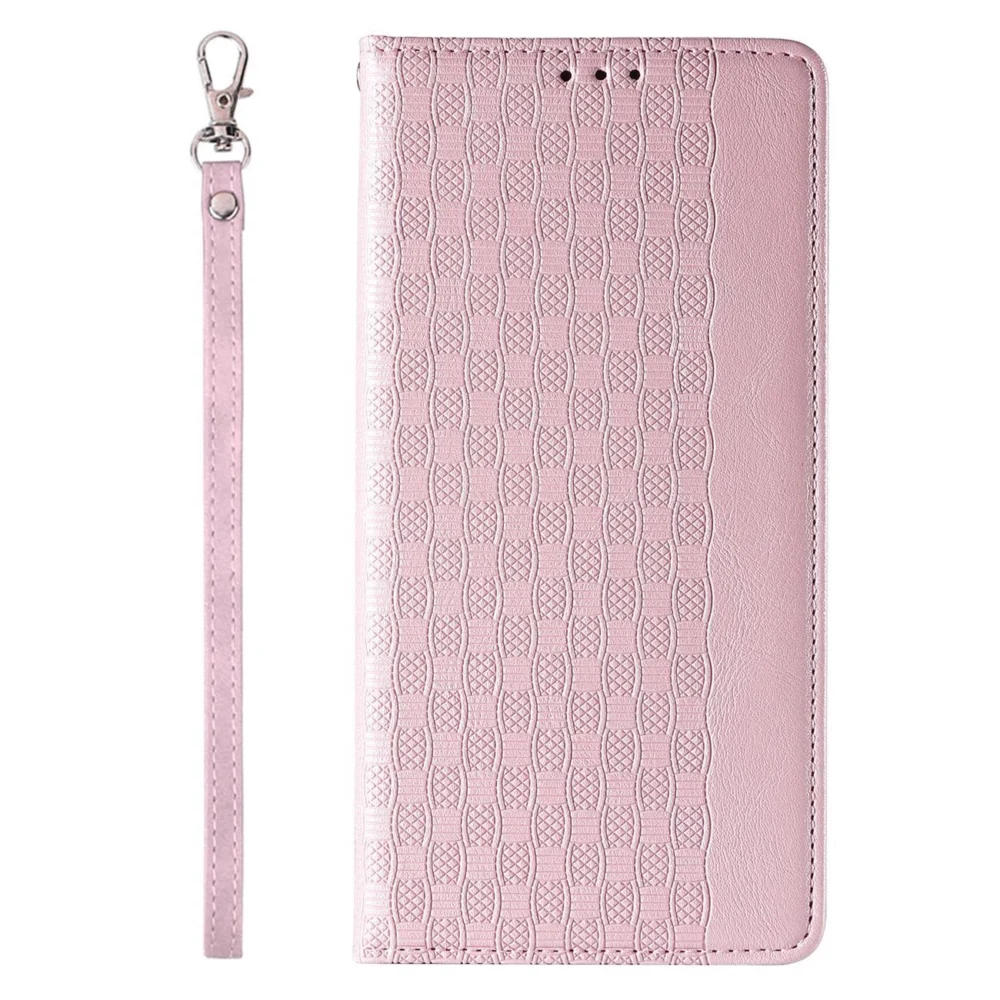 Magnet Strap Case for iPhone 12 Pro Pouch Wallet + Mini Lanyard Pendant Pinkeng