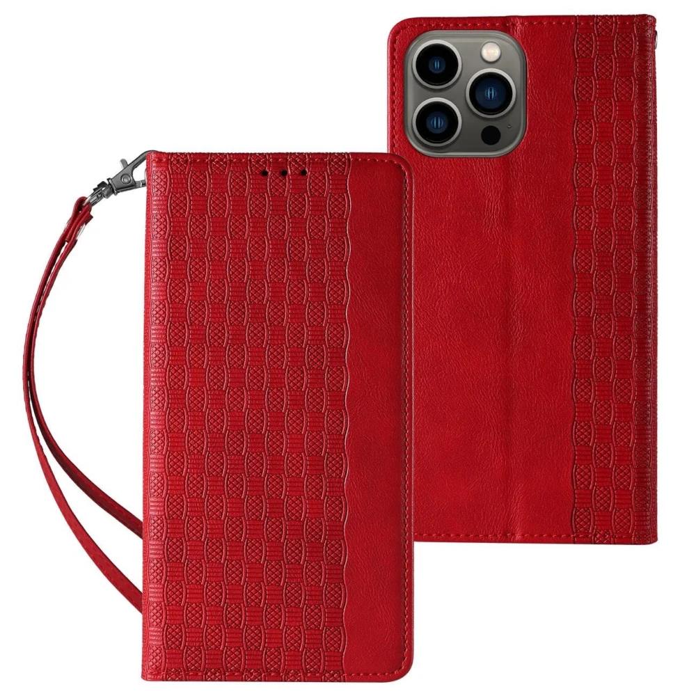 Magnet Strap Case for iPhone 12 Pro Pouch Wallet + Mini Lanyard Pendant Redeng