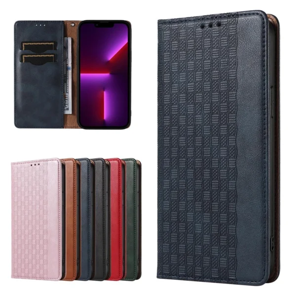 Magnet Strap Case for iPhone 12 Pro Max Pouch Wallet + Mini Lanyard Pendant Blueeng