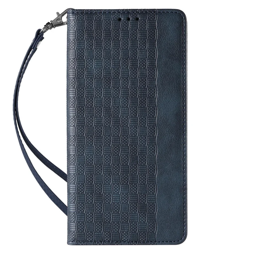Magnet Strap Case for iPhone 12 Pro Max Pouch Wallet + Mini Lanyard Pendant Blueeng