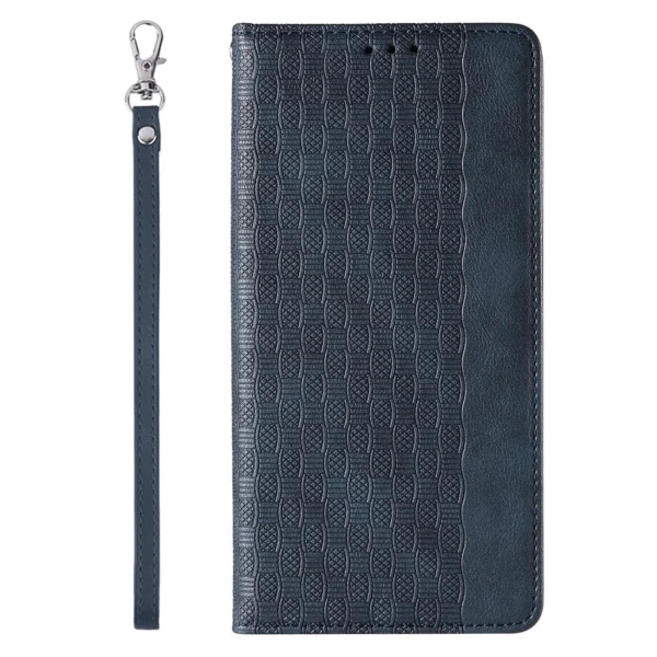 Magnet Strap Case for iPhone 12 Pro Max Pouch Wallet + Mini Lanyard Pendant Blueeng