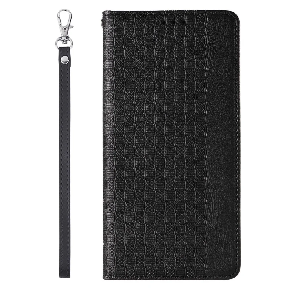Magnet Strap Case Case for iPhone 13 Pro Pouch Wallet + Mini Lanyard Pendant Blackeng